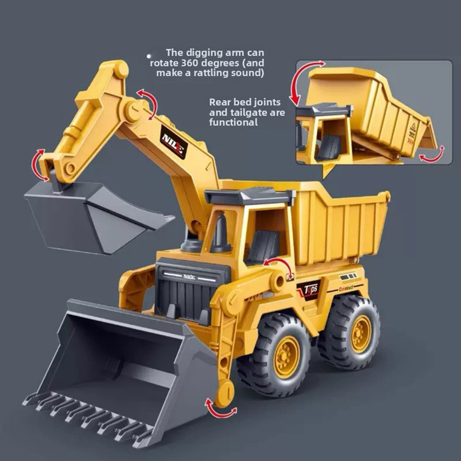 Kids Toys 3 Year Old - 1pcs Excavator Truck Model Toy Engineering