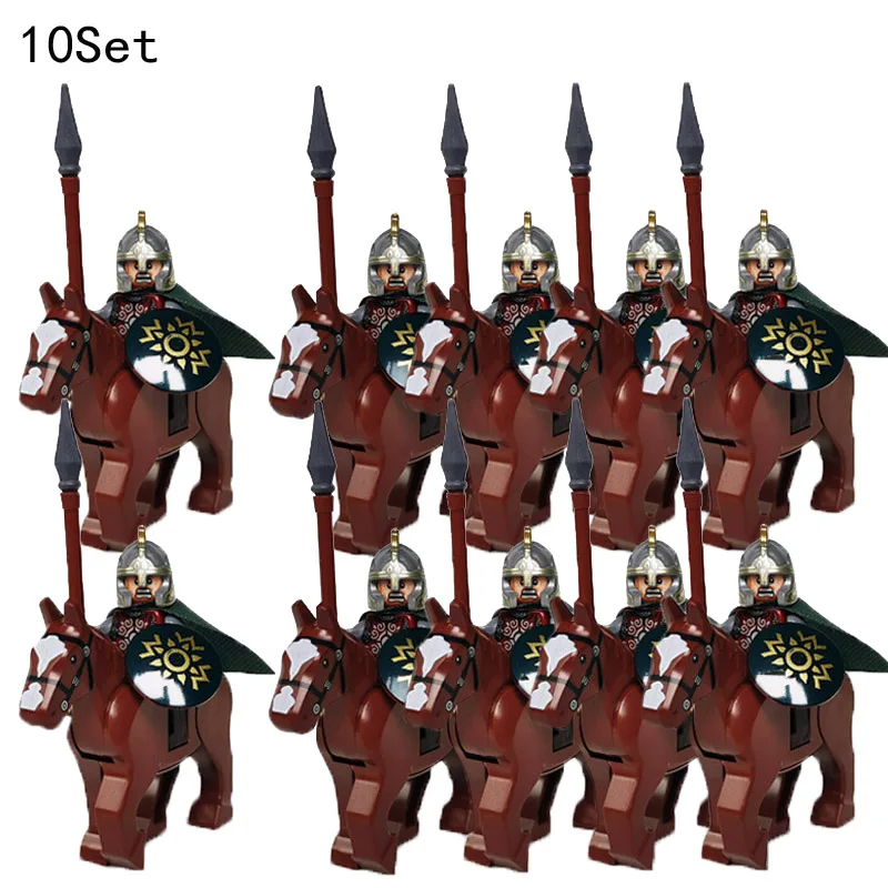 Kids Toys 10 Year Old - 10 Sets Medieval Knights Dark Sauron