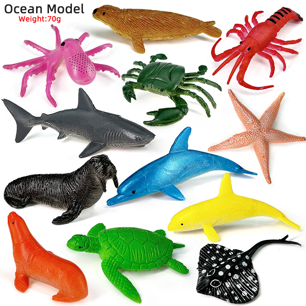 Kids Toys 3 Year Old - 12pcs Ocean Sea Life Set Animals