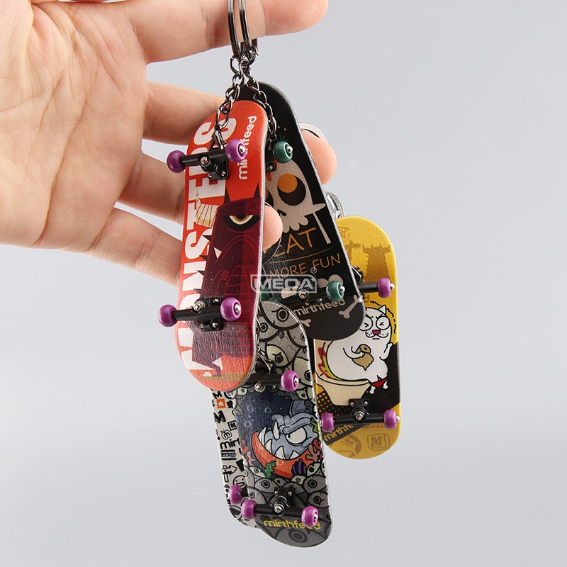 Kids Toys Under 100 - Maple Wooden Finger Skateboard Keychain Mini