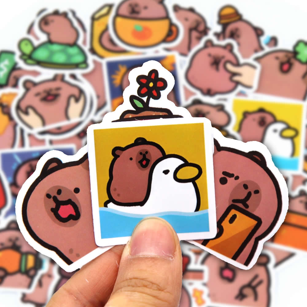 Kids Toys 10 Year Old - 10/50/100pcs Capybaras Stickers Cartoon Cute Decals
