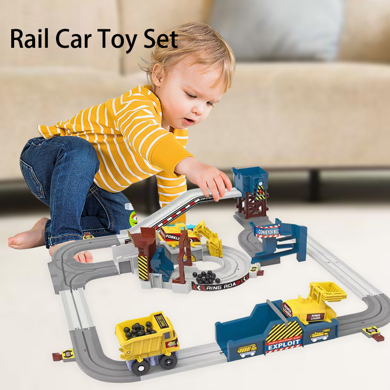 Kids Toys 3 Year Old - Adventure Powered Mine Cart Track Racing