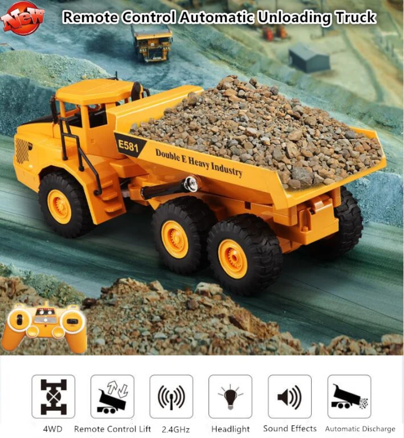 Kids Toys Under 50 - Remote Control Dump Truck RC 1:20