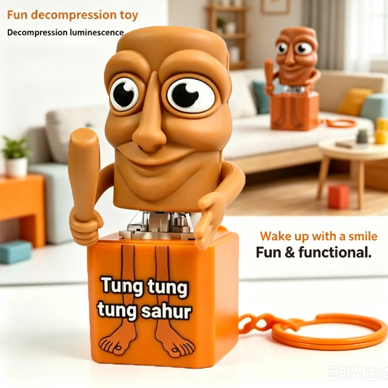 Kids Toys Return Gift - New Tung Tung Tung Sahur Keychain
