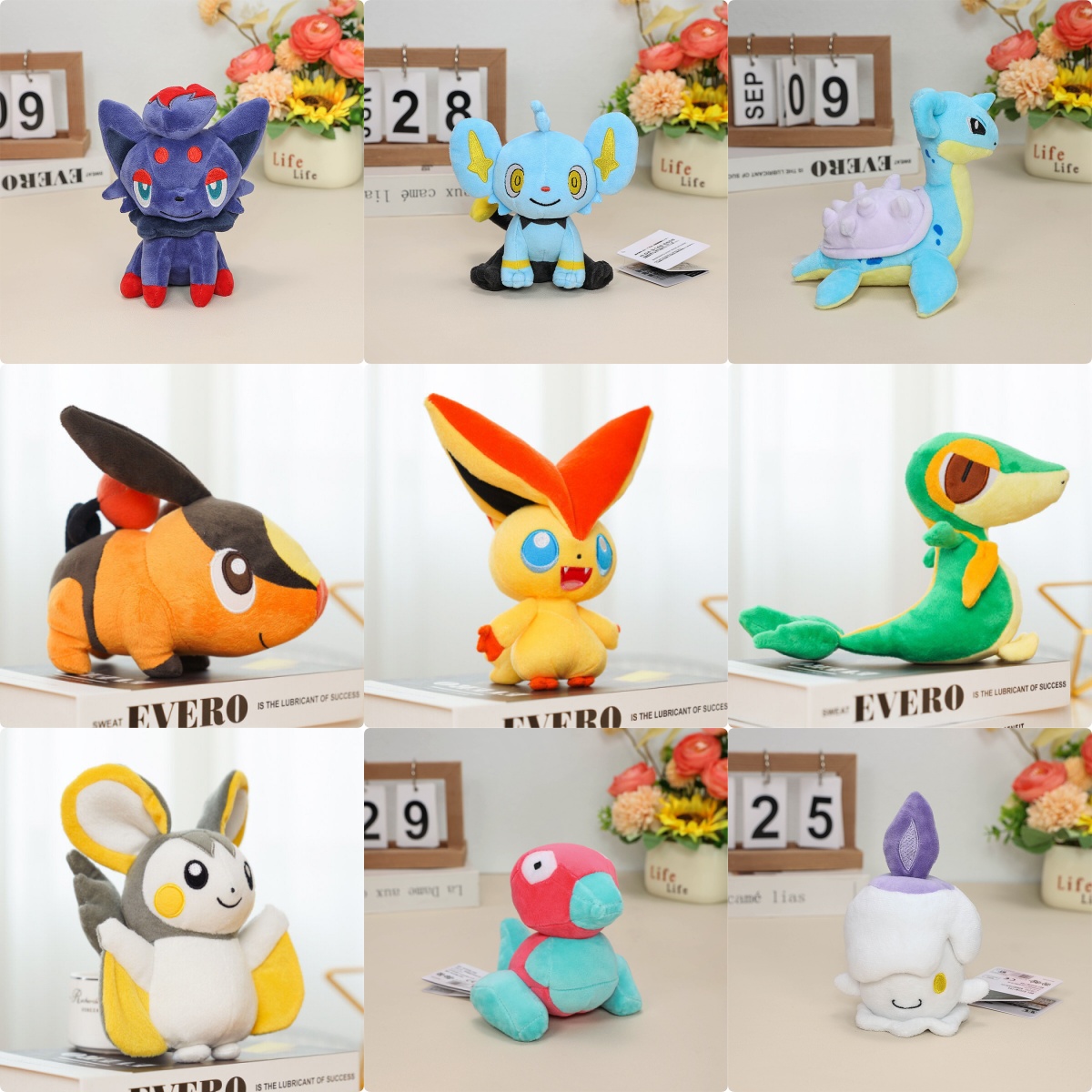 Kids Toys Movie - Pokemon Plush Dolls Zorua Shinx Lapras
