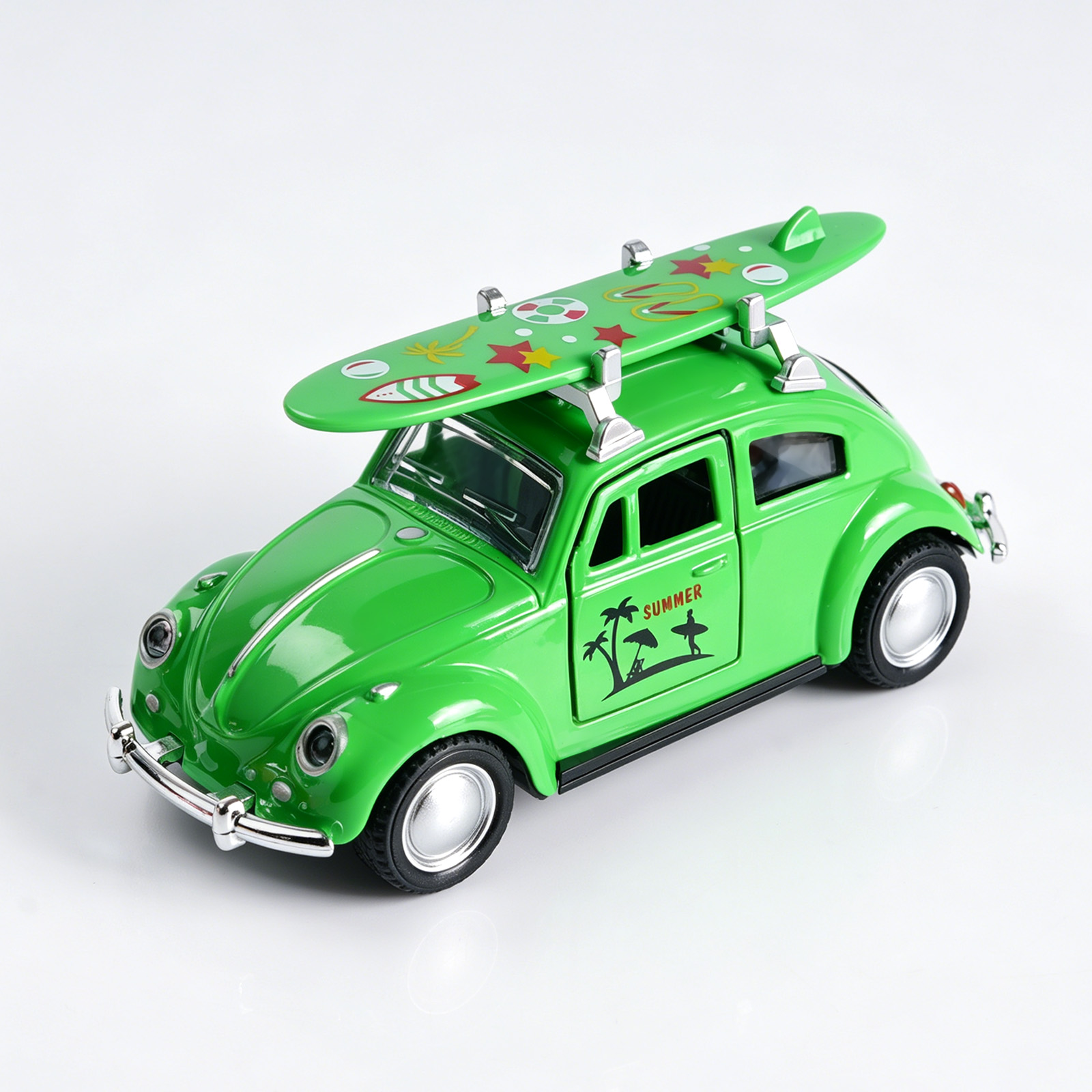 Kids Toys Car - Retro Green Beetle Diecast Car, 1:36