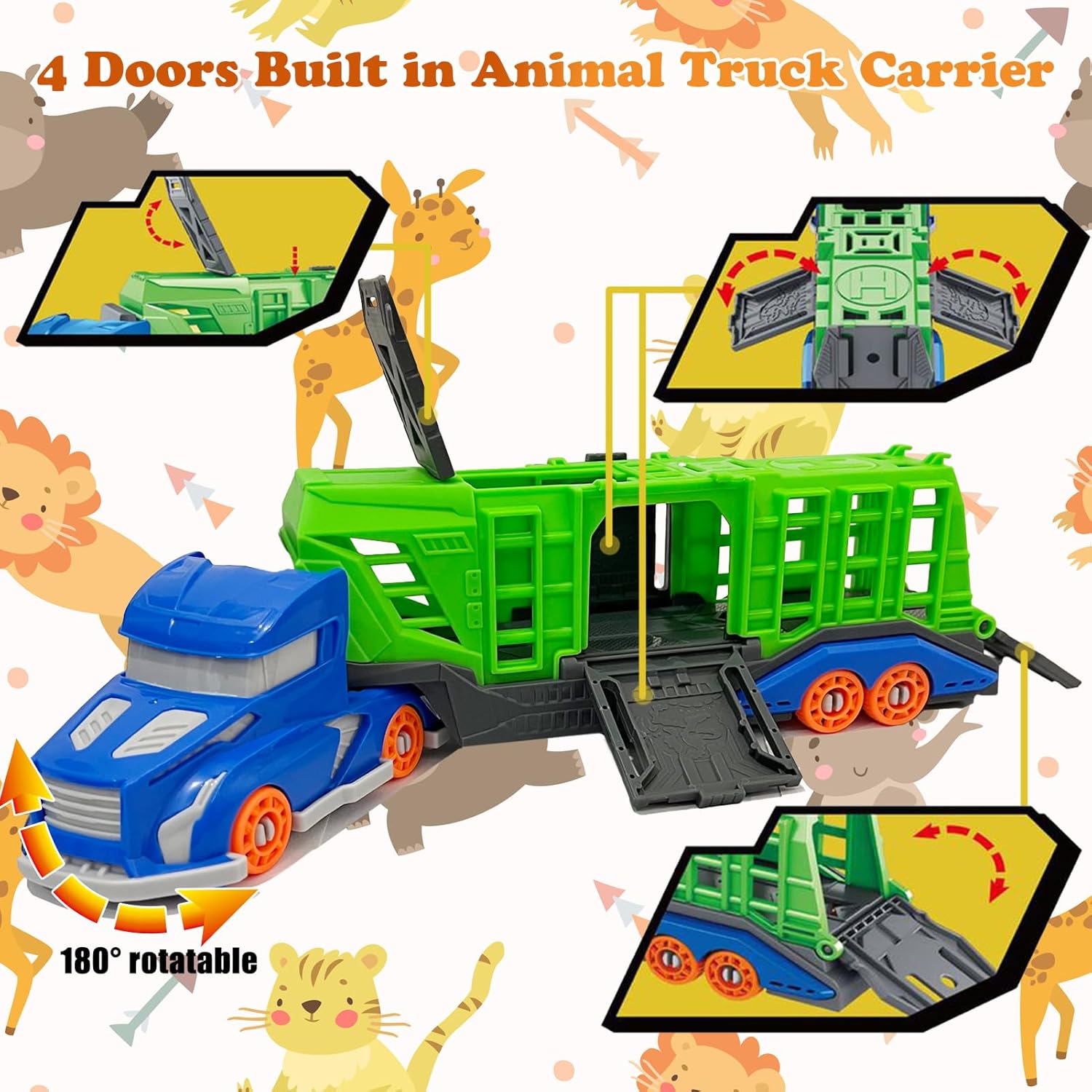 Dinosaur Animal Transport Vehi - đánh giá và giá Kids Toys 3 Year Old