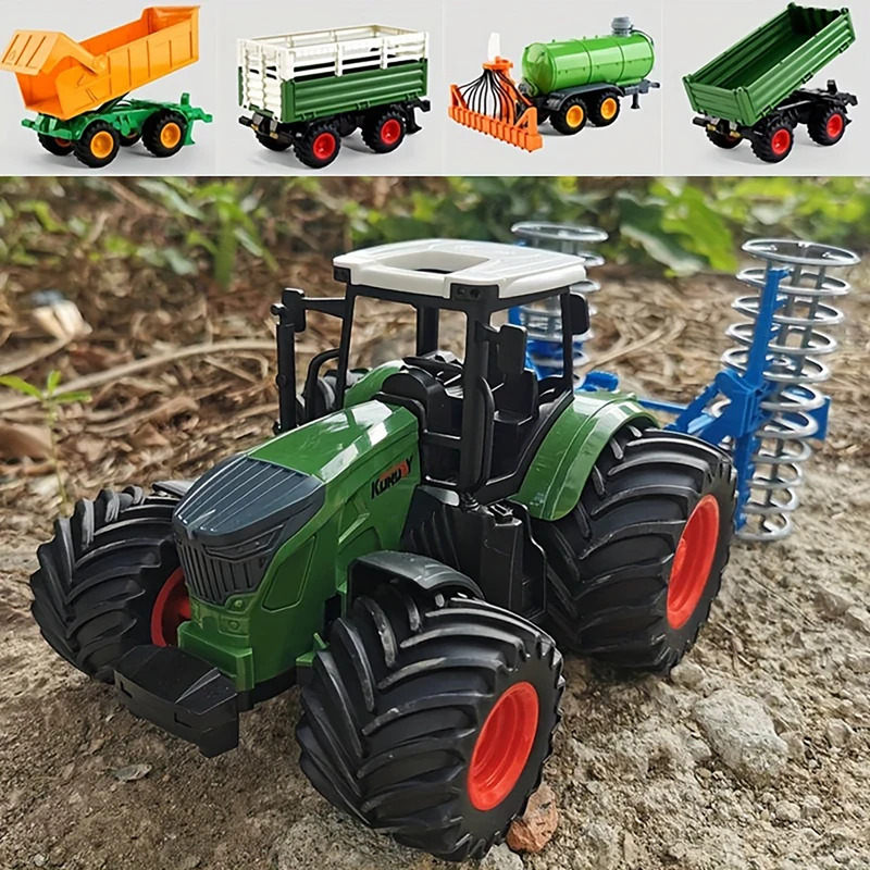 1:24 Inertial Farm Tractor wit - đánh giá và giá Kids Toys Return Gift