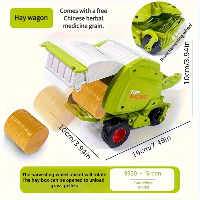 1:24 Inertial Farm Tractor wit - đánh giá và giá Kids Toys Return Gift