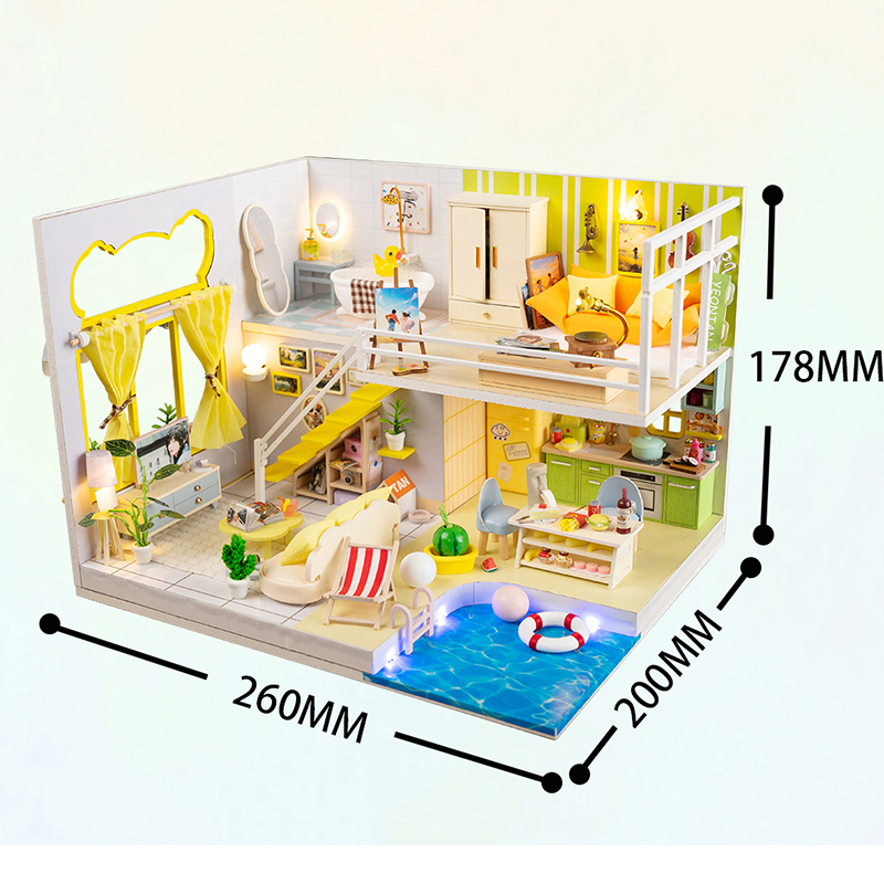 DIY Miniature Romantic Modern  - đánh giá và giá Kids Toys 10 Year Old