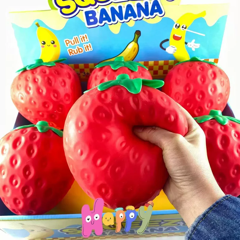 Super Jumbo Strawberry Squishi - đánh giá và giá Kids Toys Return Gift