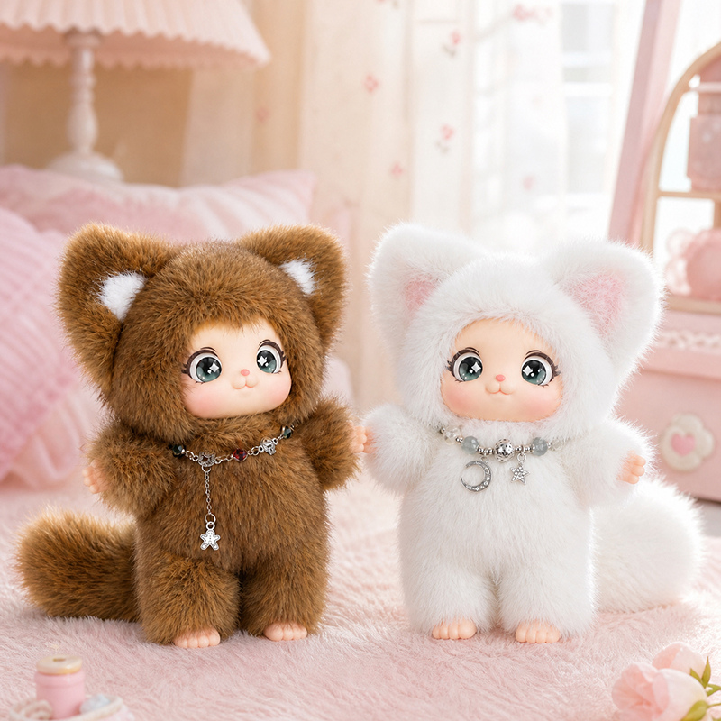 18cm New Cute Family Fox Plush - đánh giá và giá Kids Toys Movie