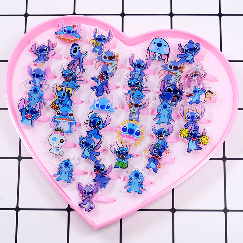 Stitch Acrylic Ring 10/20pcs K - đánh giá và giá Kids Toys Movie