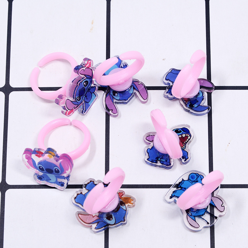 Stitch Acrylic Ring 10/20pcs K - đánh giá và giá Kids Toys Movie