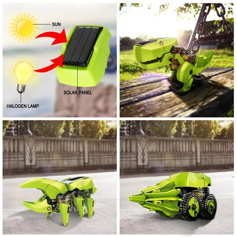 3-in-1 Solar Robot Kit, Dinosa - đánh giá và giá Kids Toys 10 Year Old