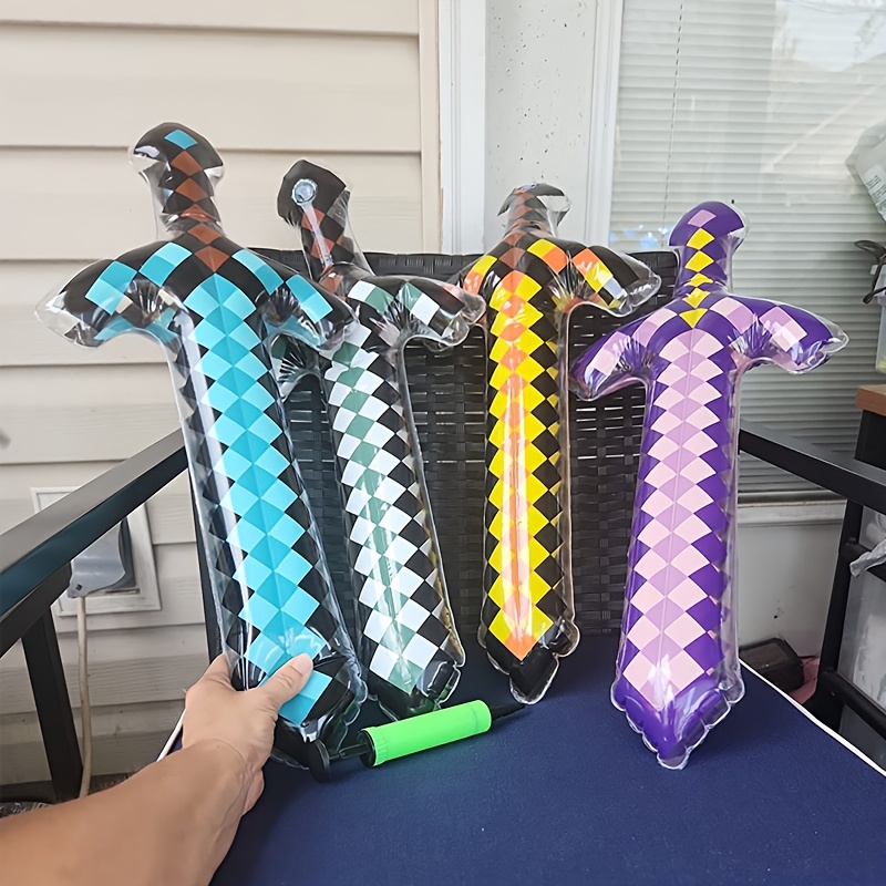 3Pcs Pixel Style Inflatable Sw - đánh giá và giá Kids Toys Return Gift