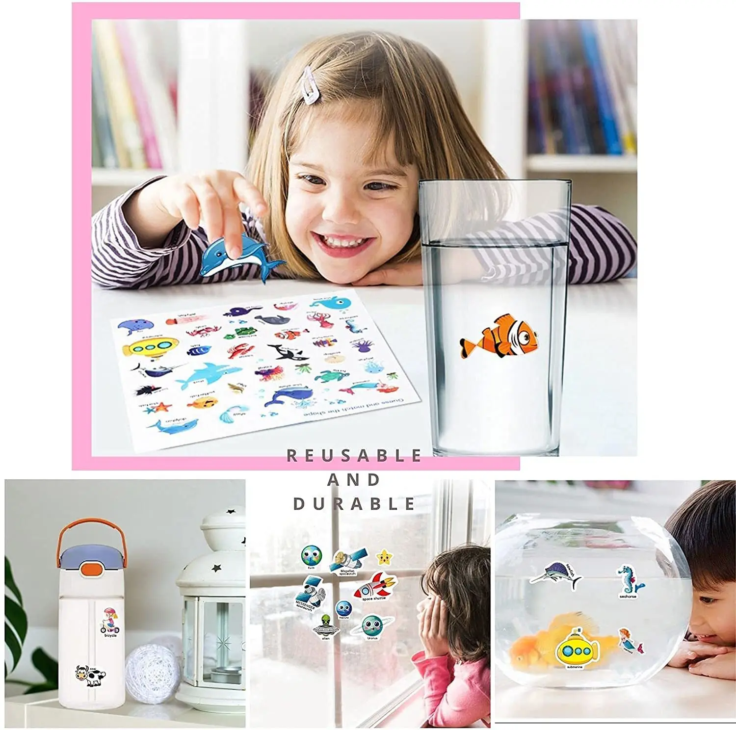 Kids Reusable Sticker Book Mul - đánh giá và giá Kids Toys 10 Year Old