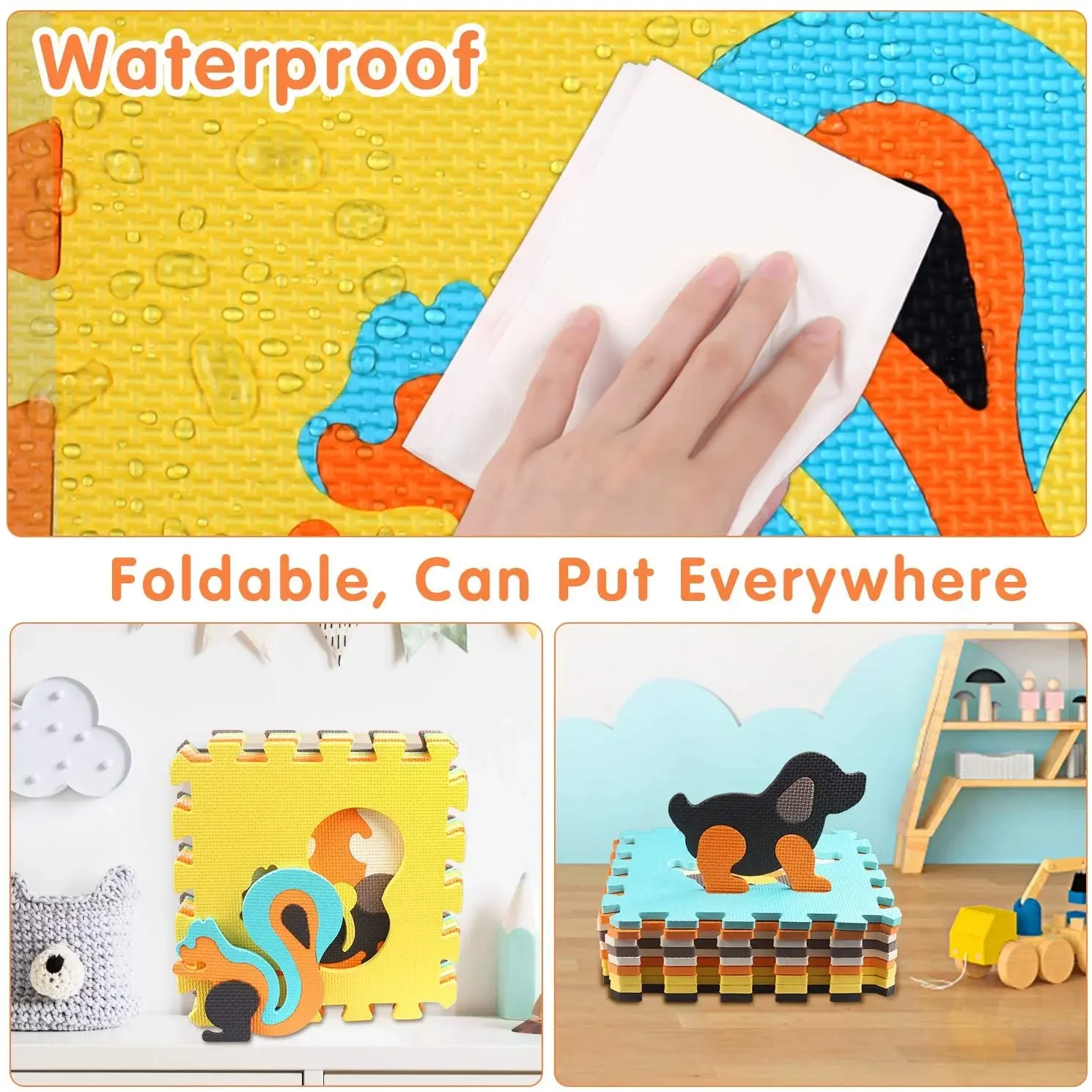 Animal Pattern Baby Play Mat P - đánh giá và giá Kids Yoga Toys