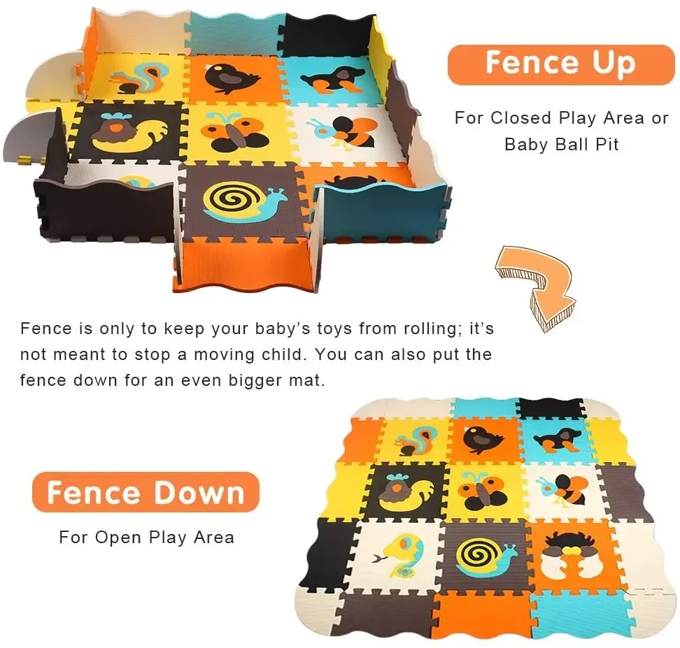 Animal Pattern Baby Play Mat P - đánh giá và giá Kids Yoga Toys