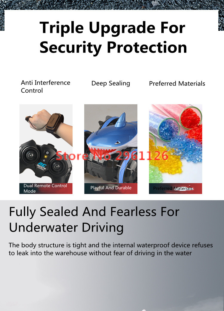 Amphibious Watch Sensing Shark - đánh giá và giá Kids Toys 3 Year Old