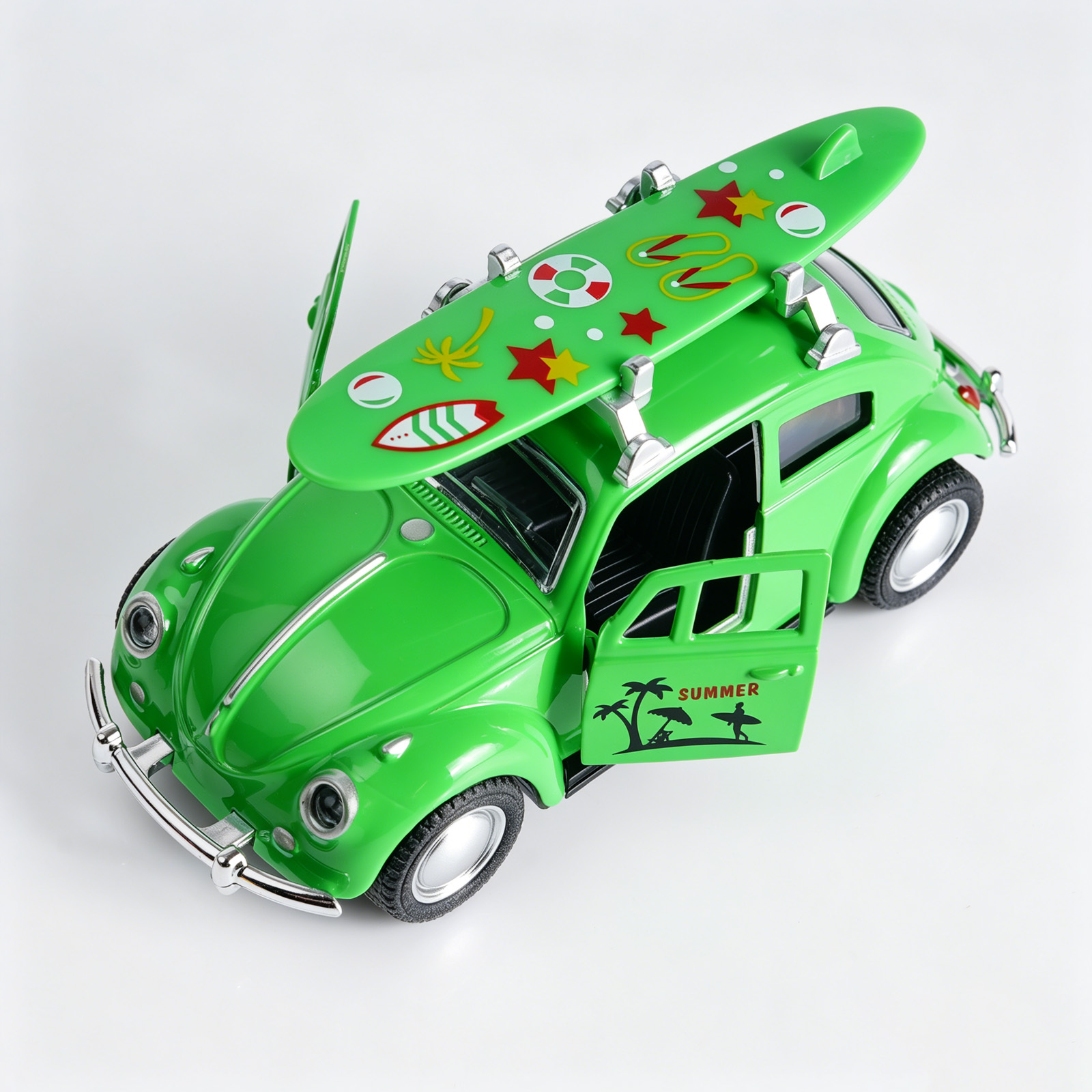 Retro Green Beetle Diecast Car - đánh giá và giá Kids Toys Car